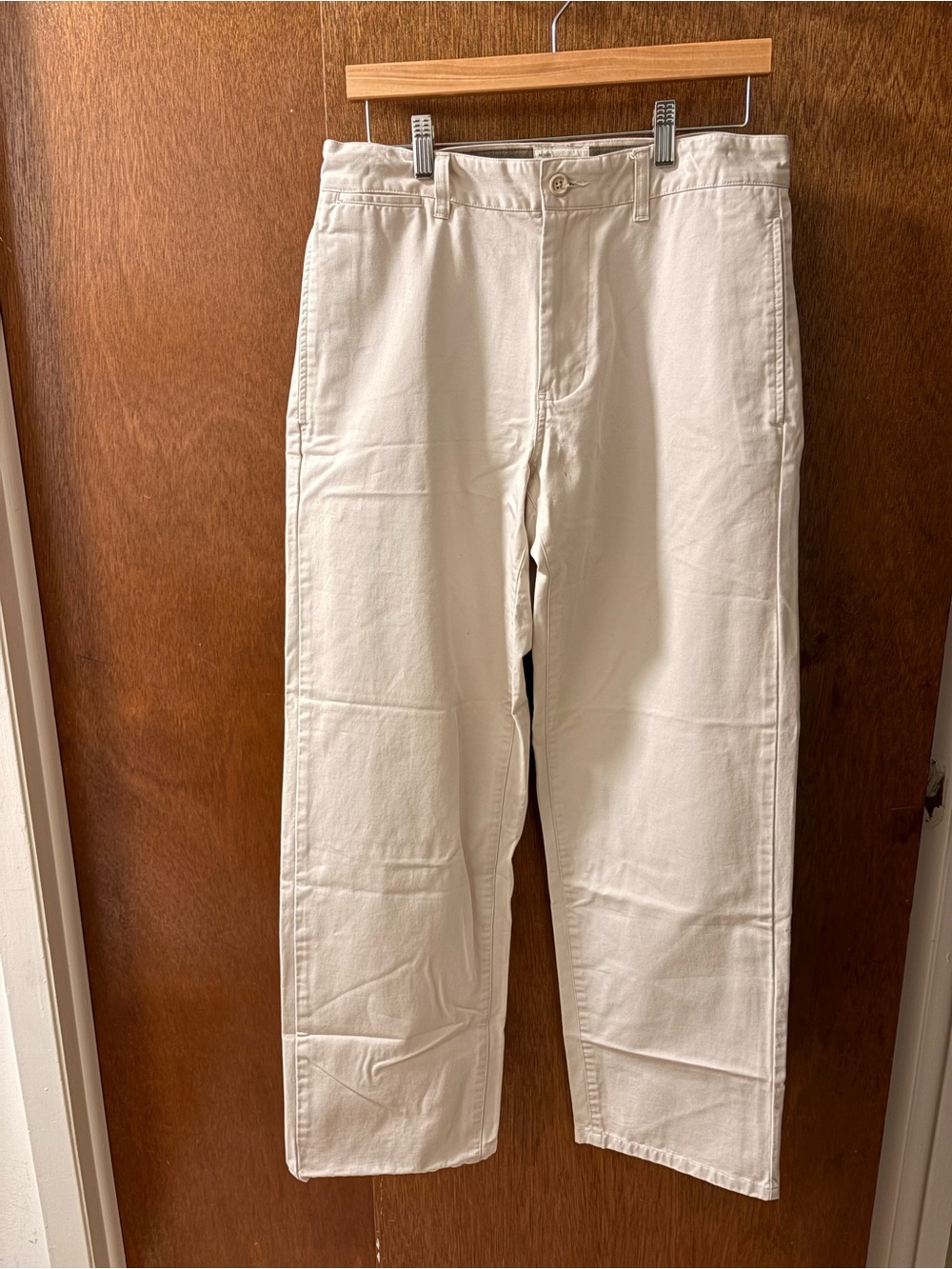 GAP Cream Straight-Leg Chinos( bc4)